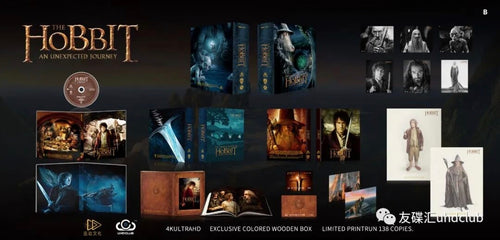 Hobbit : The Motion Picture Trilogy 4K Digipak Wooden Box Sets Version B (UC33B/34B/35B) UHD Club Limited Edition