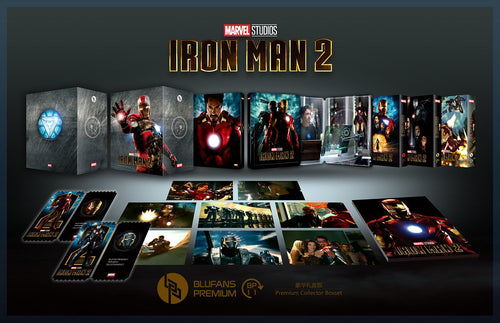 Iron Man Trilogy Steelbook Blufans Premium BP#10,11,12 One Click Box Set (Discless)
