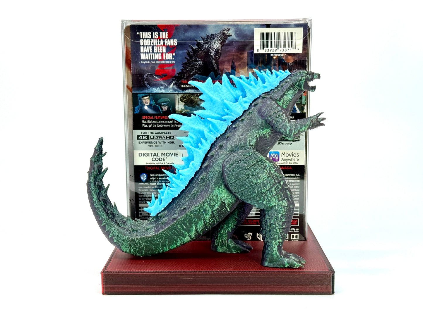 Godzilla Kong MonsterVerse  5 Steelbook Display Shelf