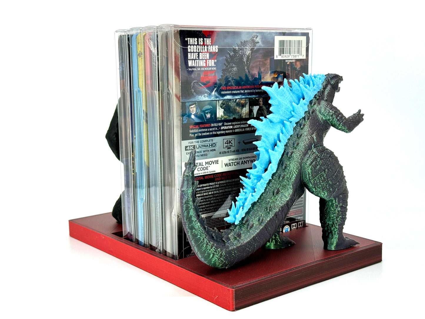 Godzilla Kong MonsterVerse  5 Steelbook Display Shelf