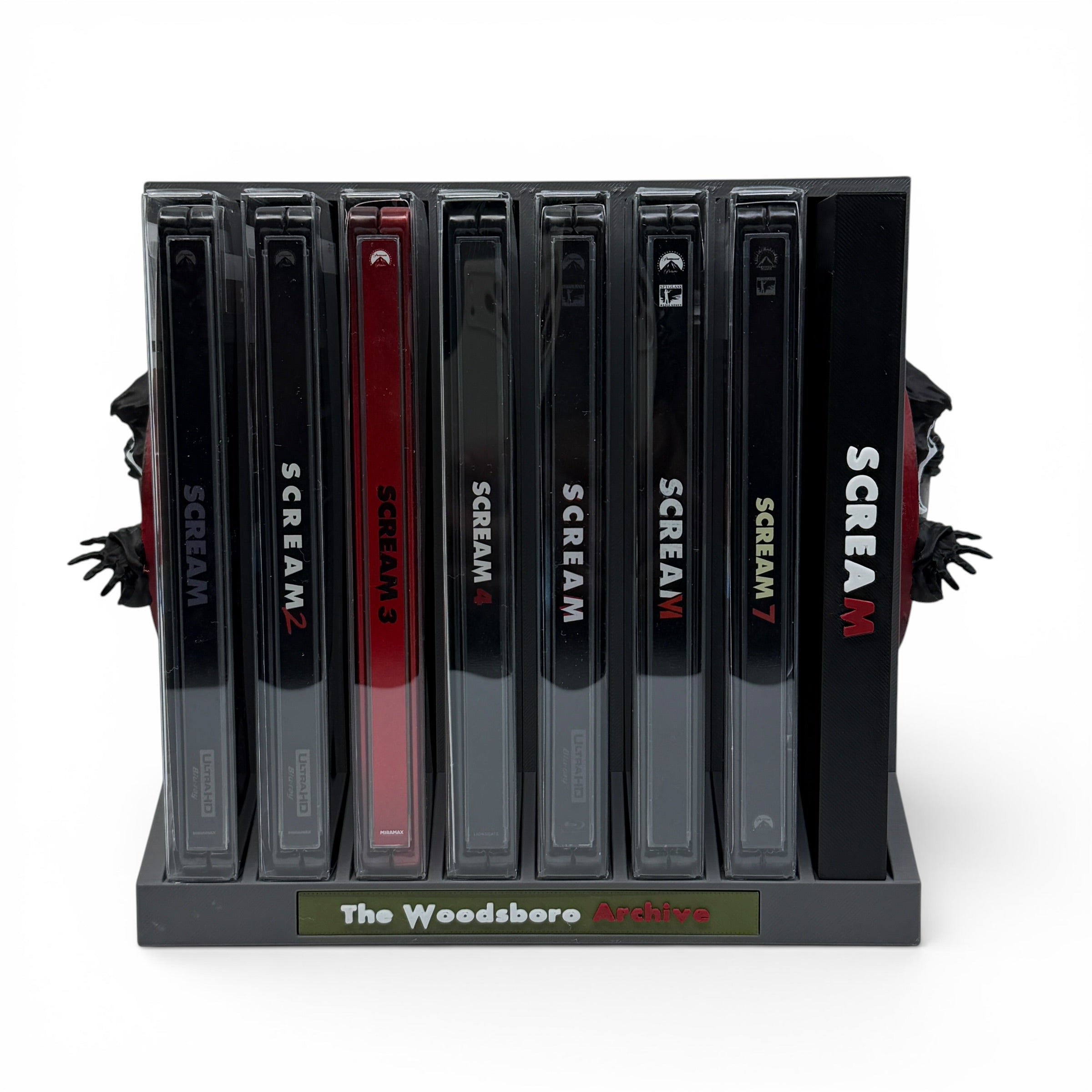 The Woodsboro Archive™ Inspired 8 Movie Steelbook Display Case