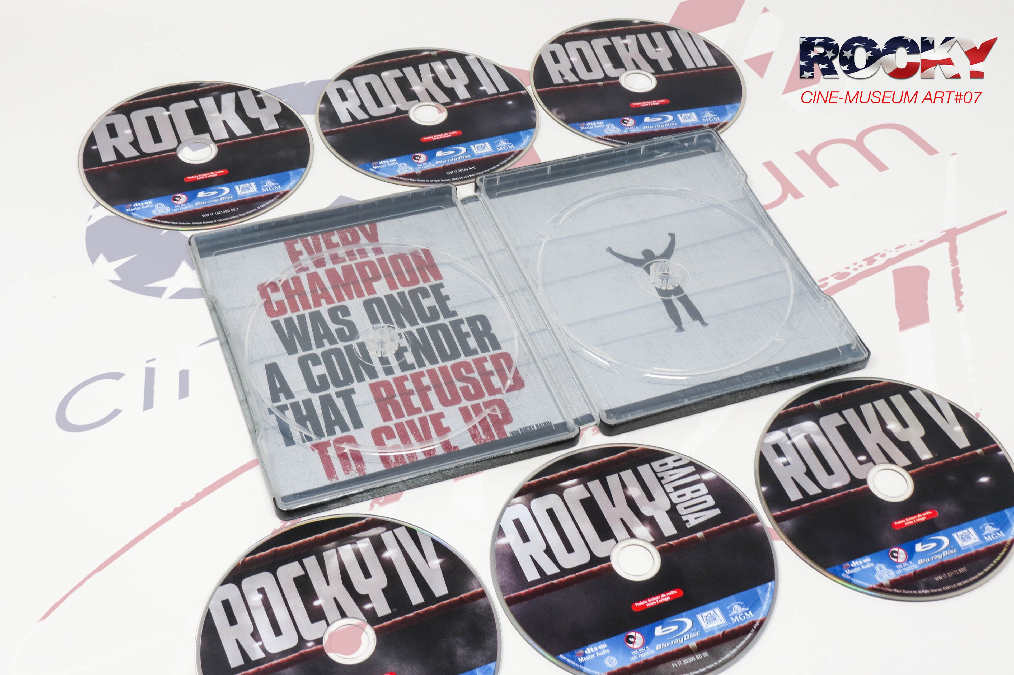 Rocky : L'intégrale de la saga - Cinemusem CMA#07 Blu-ray Steelbook Lenticulaire Full Slip