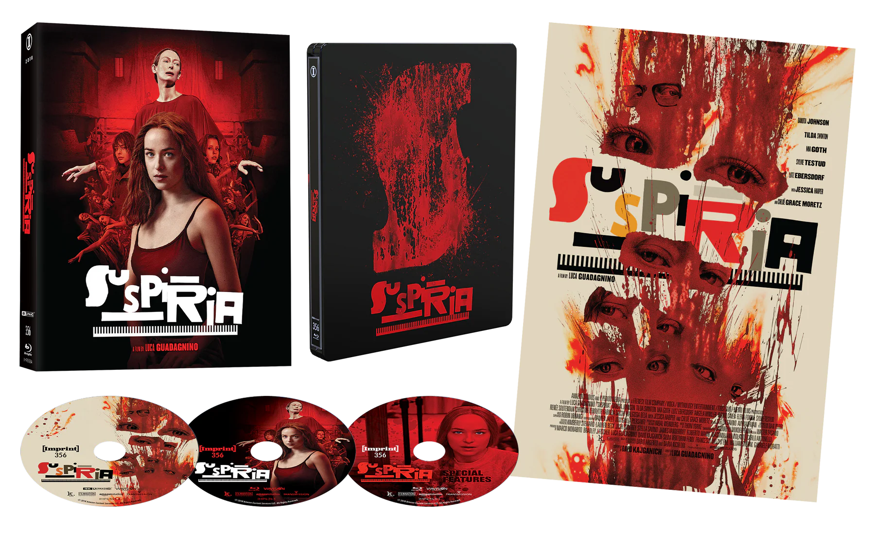 Suspiria (2018) 4K UHD Blu-ray Steelbook Imprint Collection #356 Limited Edition Lenticular Hardcase - PREORDER