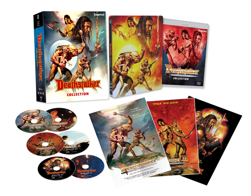 Deathstalker Collection (1983 - 2025) 4K UHD Blu-ray Steelbook Imprint Collection #663-665 Limited Edition Lenticular Hardcase + Posters