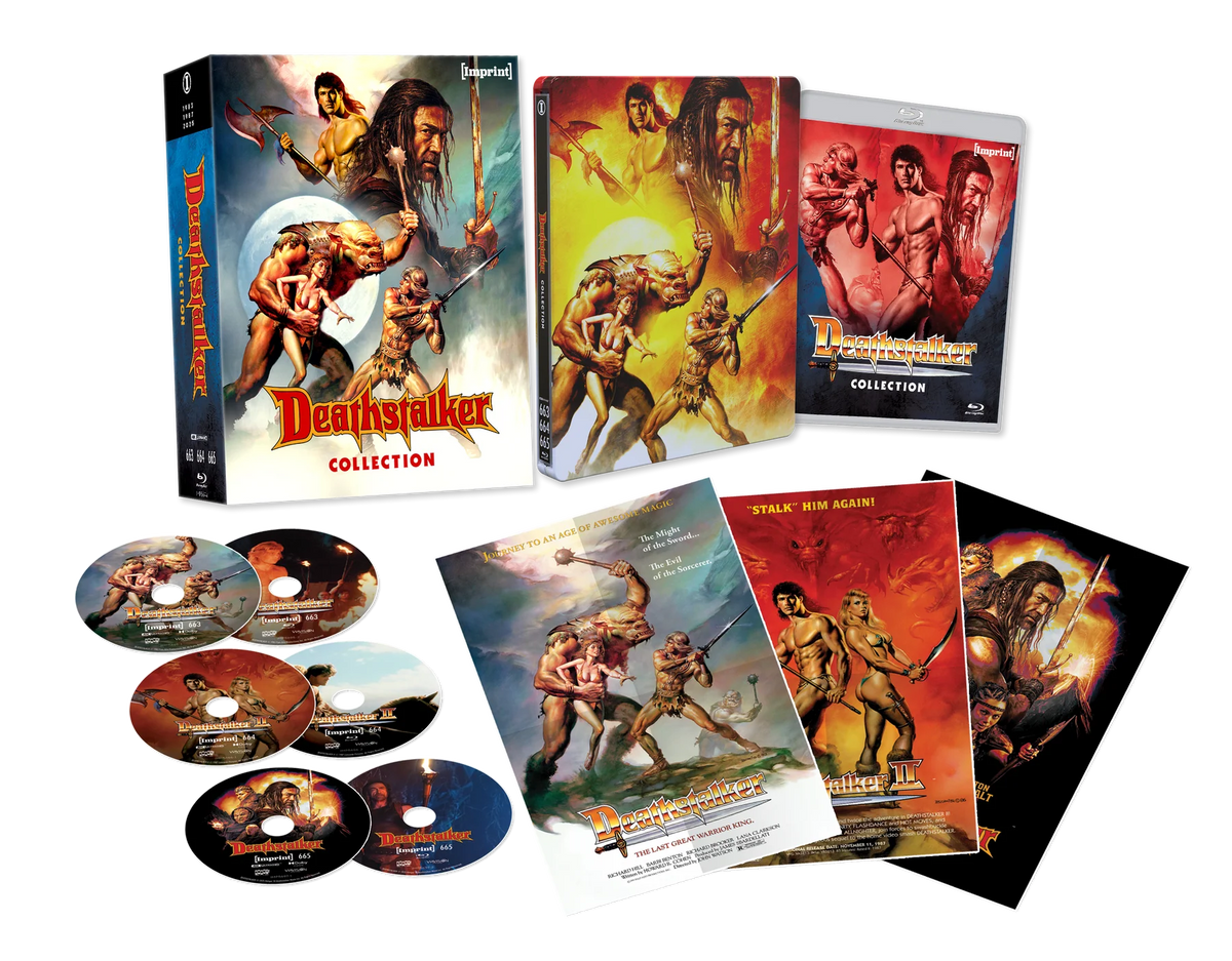 Deathstalker Collection (1983 - 2025) 4K UHD Blu-ray Steelbook Imprint Collection #663-665 Limited Edition Lenticular Hardcase + Posters