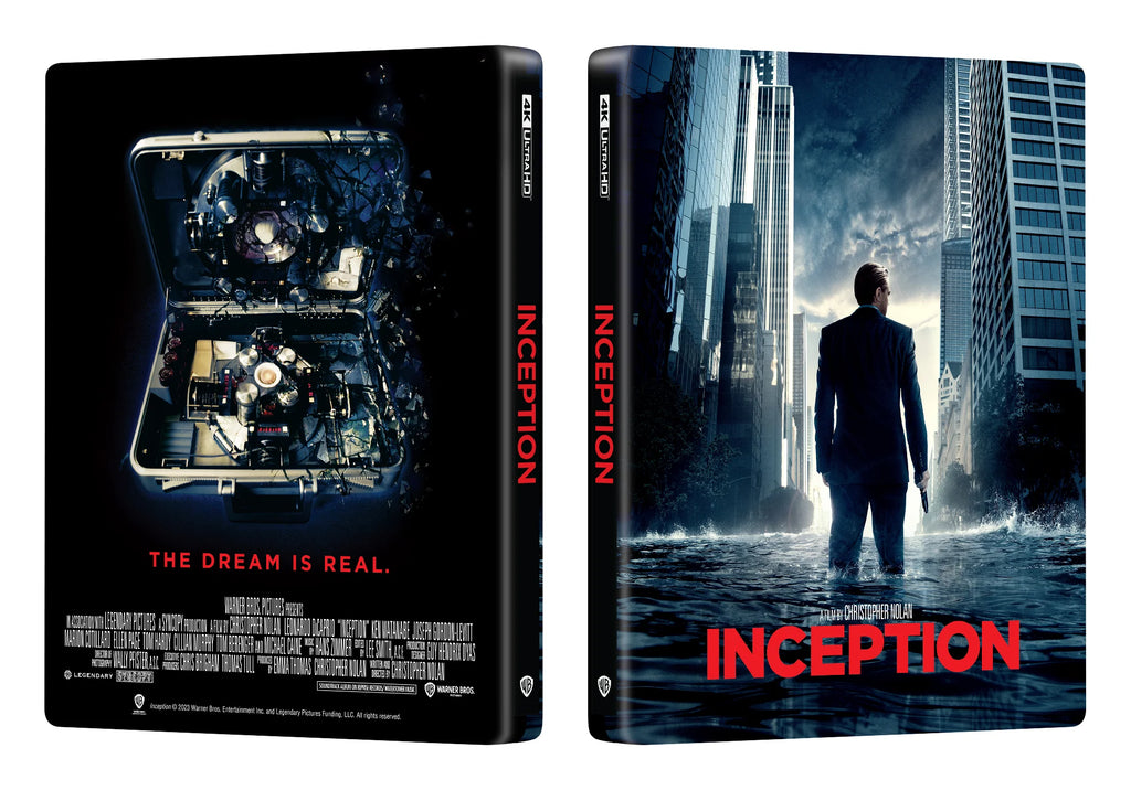 Inception 4K Blu-ray Steelbook Manta Lab Exclusive ME#33 HDN GB Précommande Double Slip Lenticulaire