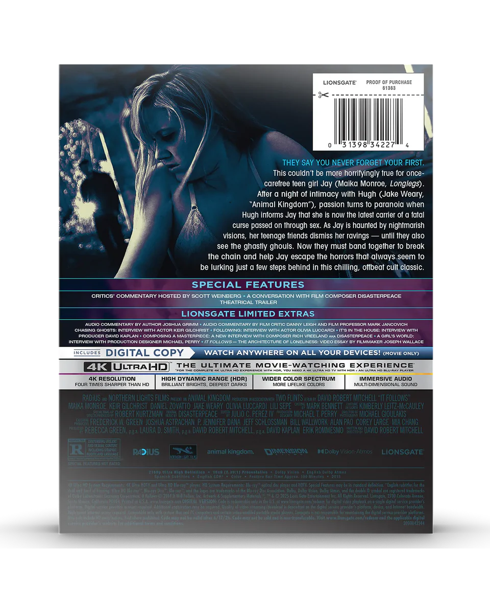 It Follows 4K Steelbook  (4K Ultra HD + Digital) - PREORDER
