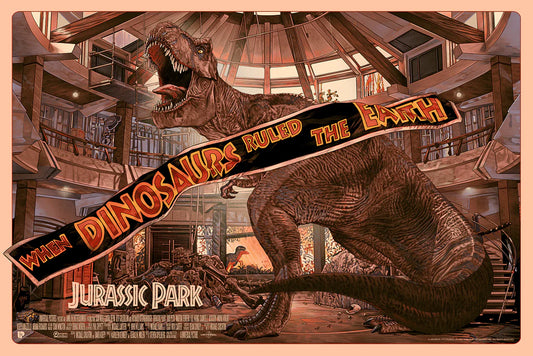 Jurassic Park - Ruiz Burgos (2021) Screen Print