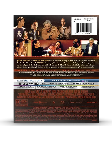 Made 25th Anniversary 4K Blu-ray Steelbook (4K Ultra HD + Blu-ray + Digital) - PREORDER