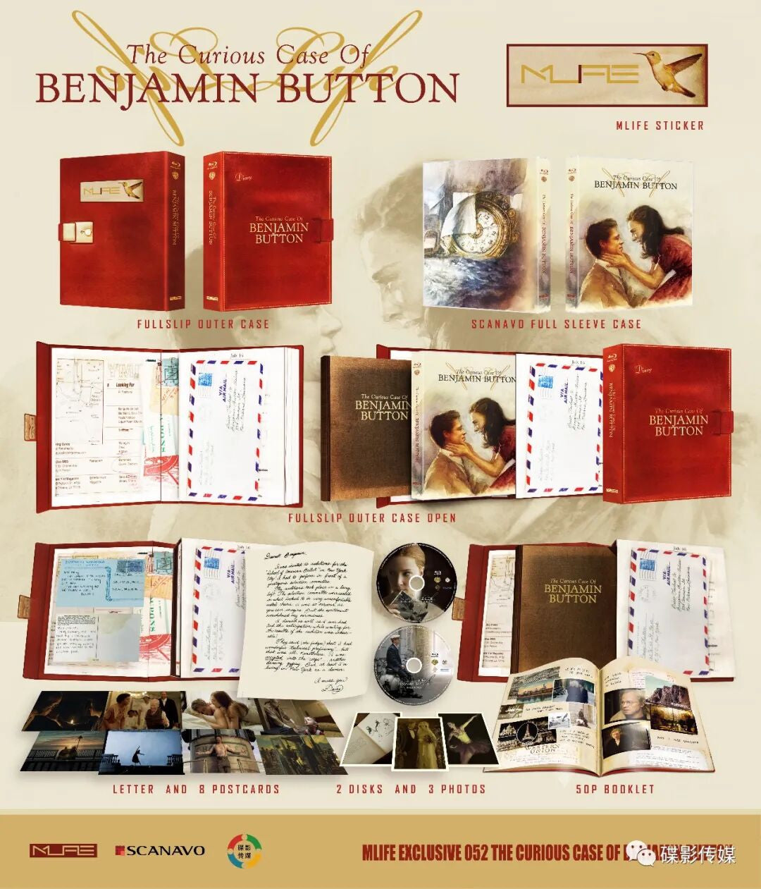The Curious Case of Benjamin Button Blu-ray MLIFE #052 Limited Edition