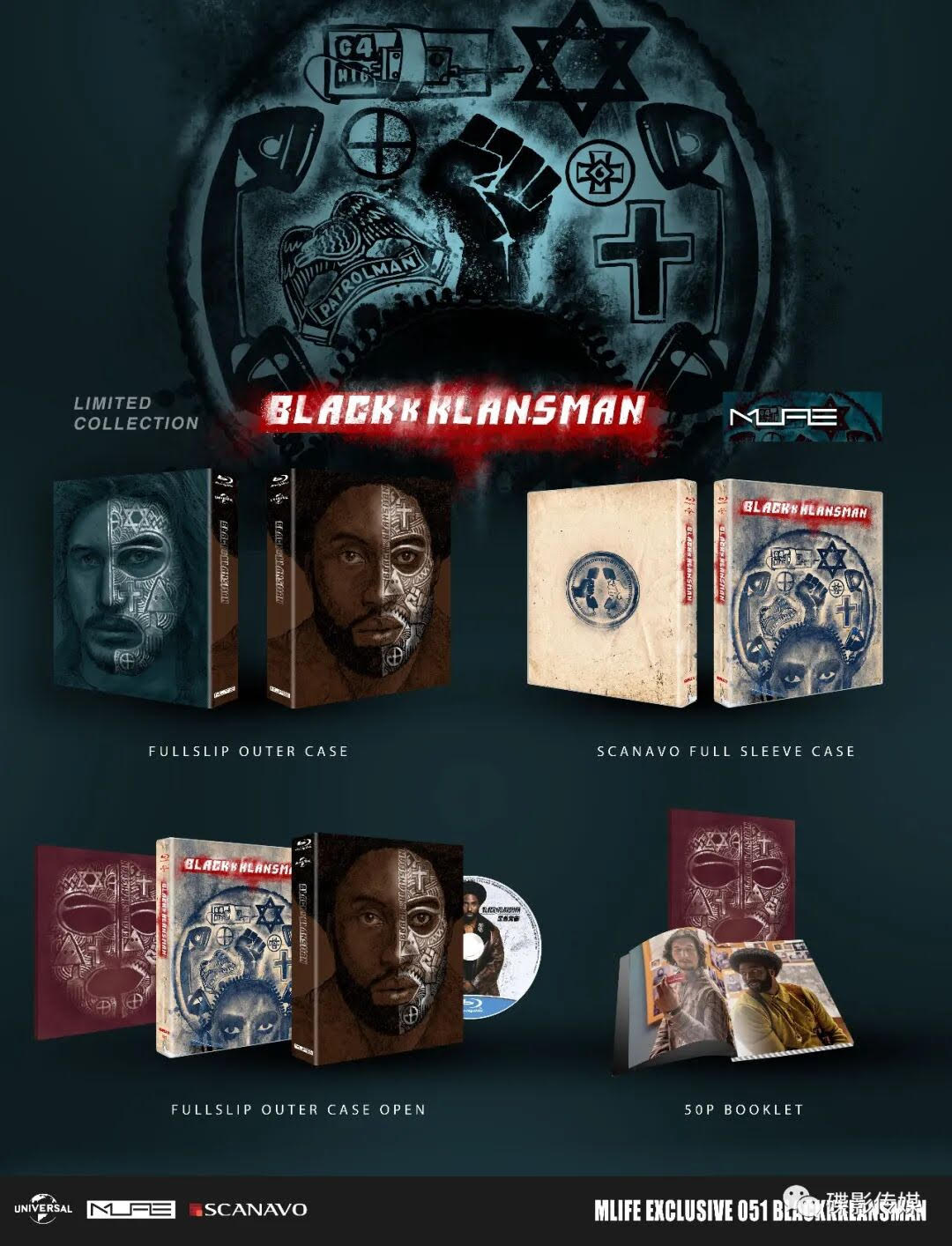 BlacKkKlansman Blu-ray MLIFE #051 Limited Edition