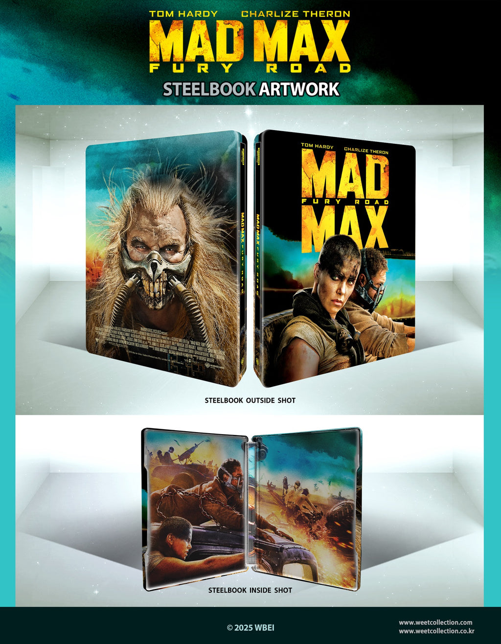 Mad Max: Fury Road 4K+2D Blu-ray Steelbook WeET Collection Exclusive #28 Full Slip A1 - PREORDER
