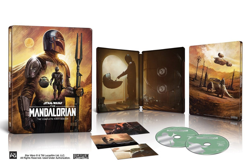 Coffret Steelbook 4K UHD Loki Saison 1, WandaVision, Mandalorian Saison 1, Mandalorian Saison 2