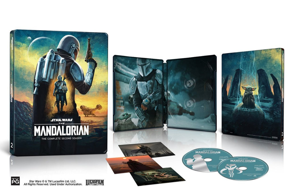 Coffret Steelbook 4K UHD Loki Saison 1, WandaVision, Mandalorian Saison 1, Mandalorian Saison 2