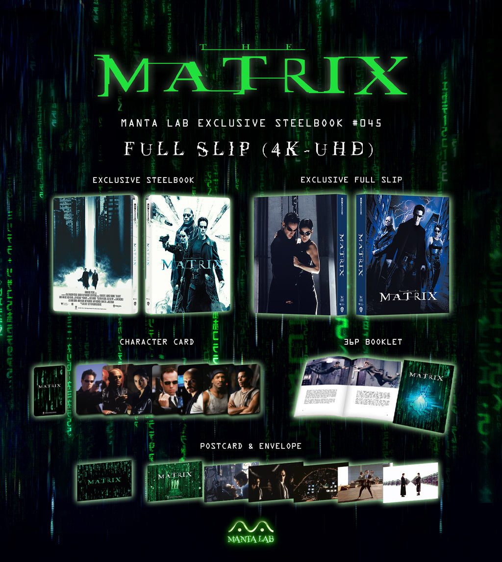 The Matrix 4K Blu-ray Steelbook Manta Lab Exclusive ME#45 One Click Box Set *LOW NUMBER #007*
