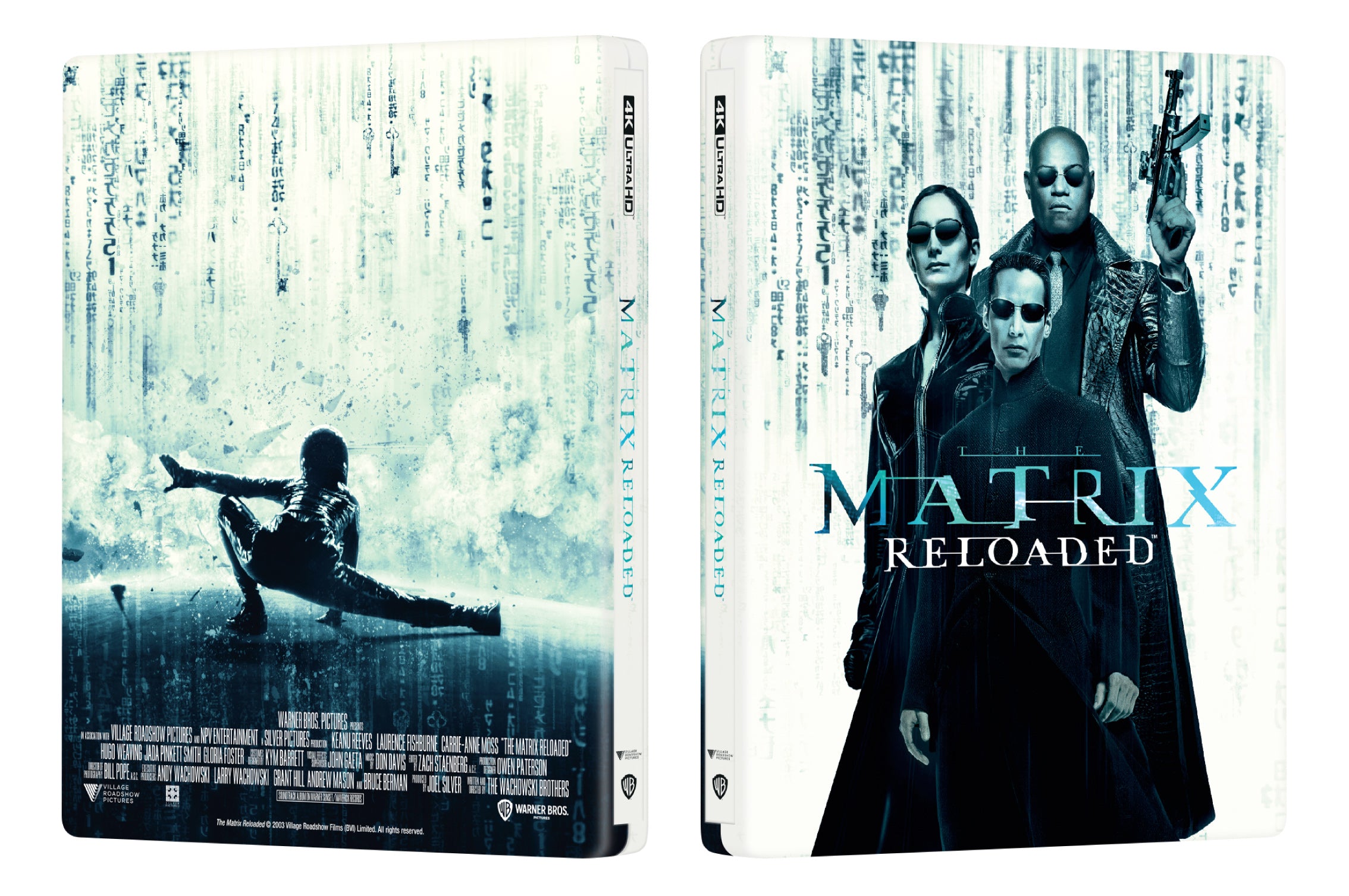 Coffret Steelbook 4K Blu-ray The Matrix Reloaded Manta Lab Exclusive ME#46 One Click