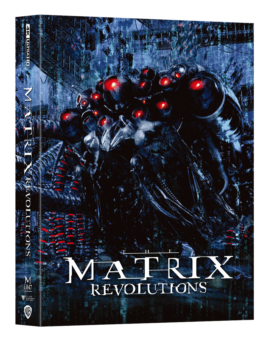 Le Blu-ray 4K Steelbook de Matrix Revolutions, édition exclusive Manta Lab ME#47 HDN GB, précommande, double fourreau.