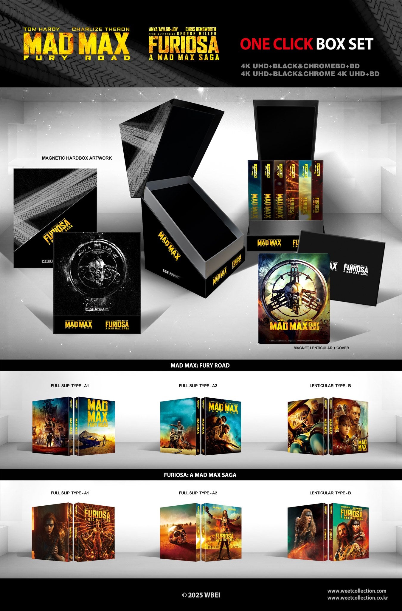 Mad Max: Fury Road & Furiosa: A Mad Max Saga 4K+2D Blu-ray