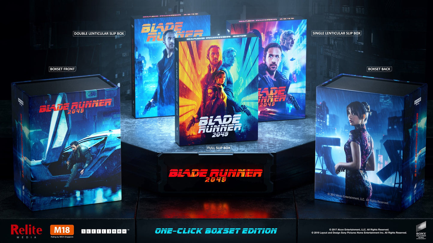 Blade Runner 2049 4K Blu-ray Steelbook Relite Media Exclusive #001 One Click Box Set - PREORDER