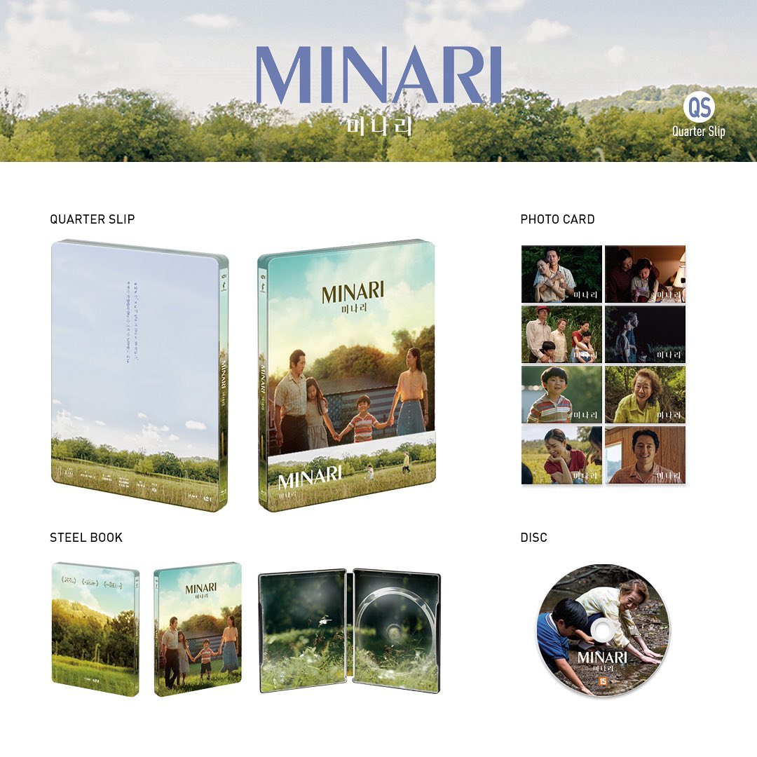 Minari Blu-ray SteelBook Korea Injoingan Exclusive One Click Set