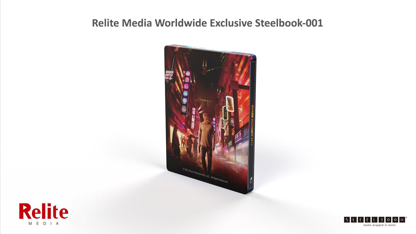 Blade Runner 2049 4K Blu-ray Steelbook Relite Media Exclusive #001 Double Lenticular Full Slip - PREORDER
