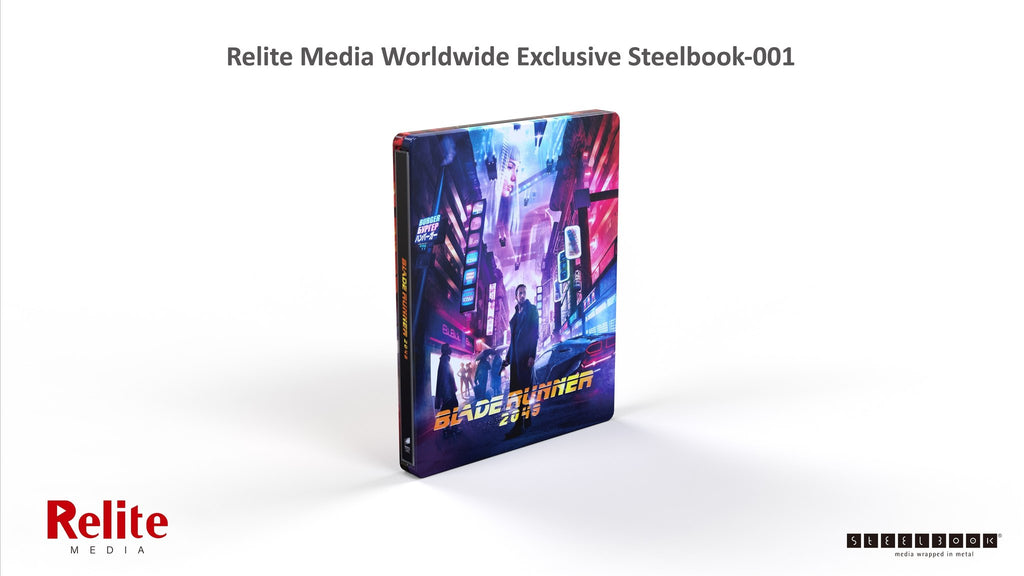 Blade Runner 2049 4K Blu-ray Steelbook Relite Media Exclusive #001 Boîtier Lenticulaire Intégrale