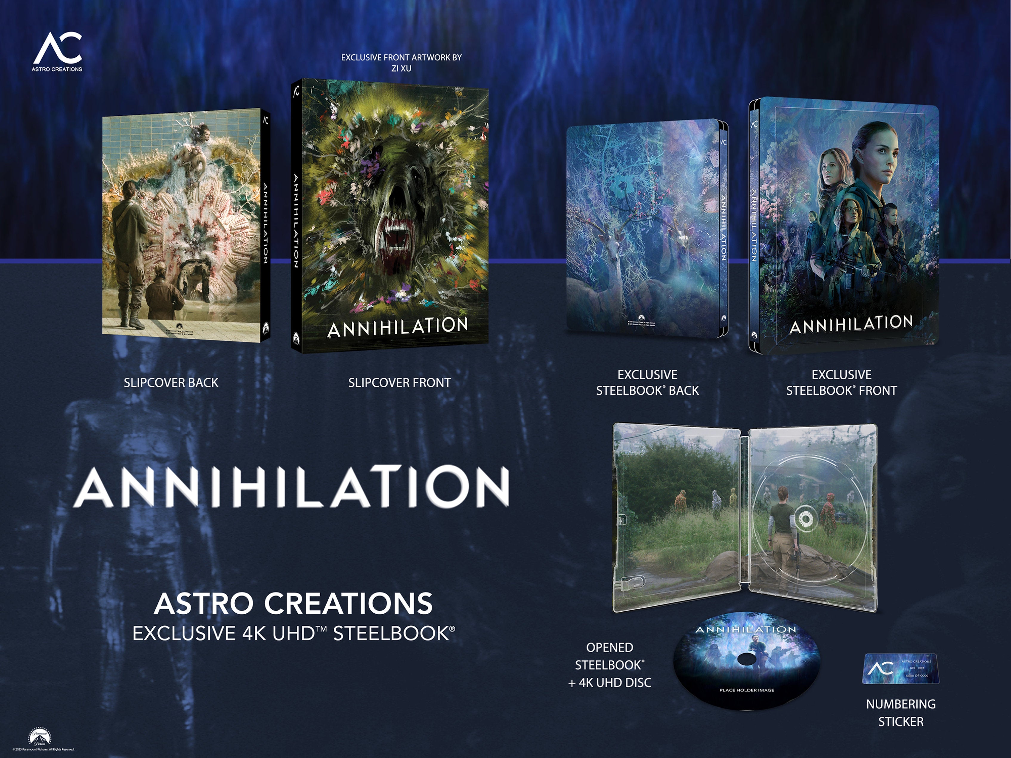 Annihilation 4K Blu-ray Steelbook Astro Creations Exclusive JAX-002 - Coffret One Click - PRÉCOMMANDE