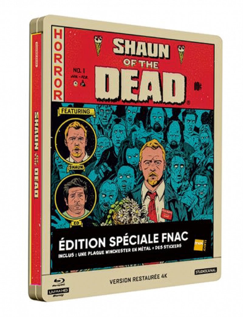 Shaun of the Dead 4K Blu-ray Steelbook Édition Spéciale Limitée FNAC (Import France)
