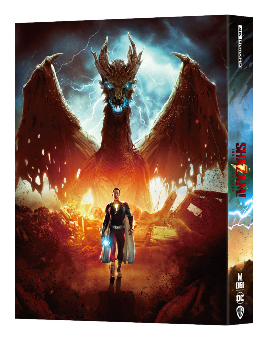 Shazam! Fury of The Gods 4K Blu-ray Steelbook Manta Lab Exclusive ME#58 HDN GB Pre-Order Double Lenticular Slip