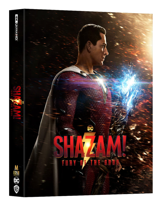 Shazam! Fury of The Gods 4K Blu-ray Steelbook Manta Lab Exclusive ME#58 HDN GB Pre-Order Full Slip