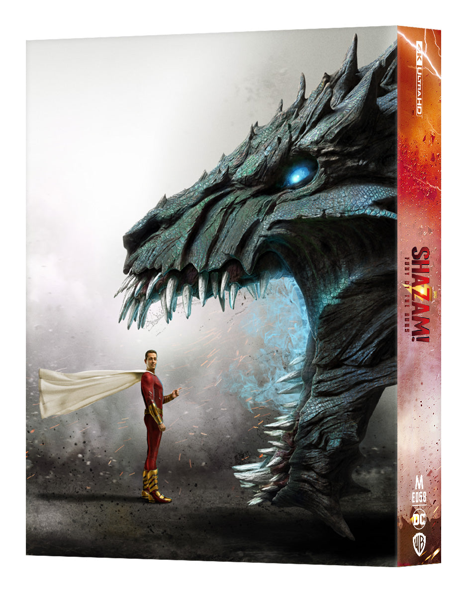 Shazam ! La Fureur des Dieux 4K Blu-ray Steelbook Manta Lab Exclusive ME#58 HDN GB Précommande Sous Pochette Lenticulaire