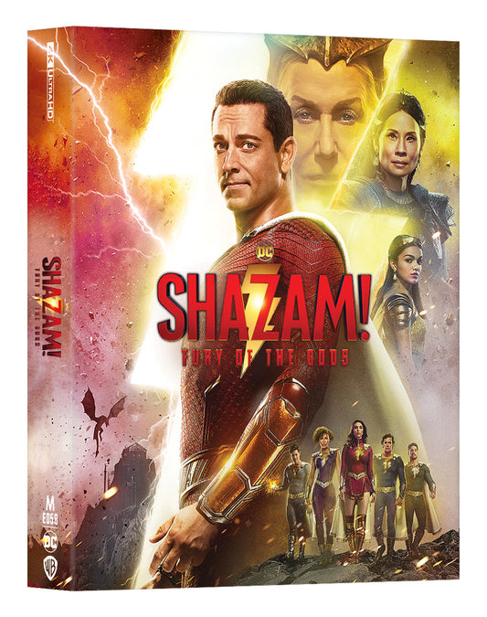 Shazam! Fury of The Gods 4K Blu-ray Steelbook Manta Lab Exclusive ME#58 HDN GB Pre-Order Lenticular Slip