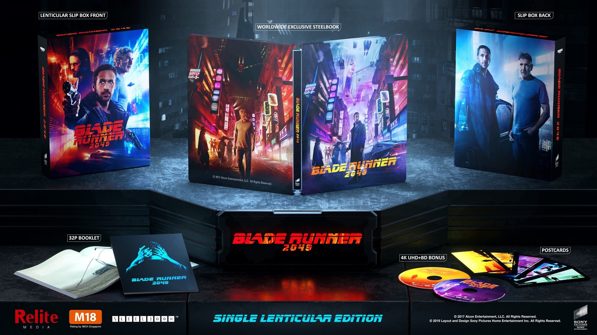 Blade Runner 2049 4K Blu-ray Steelbook Relite Media Exclusive #001