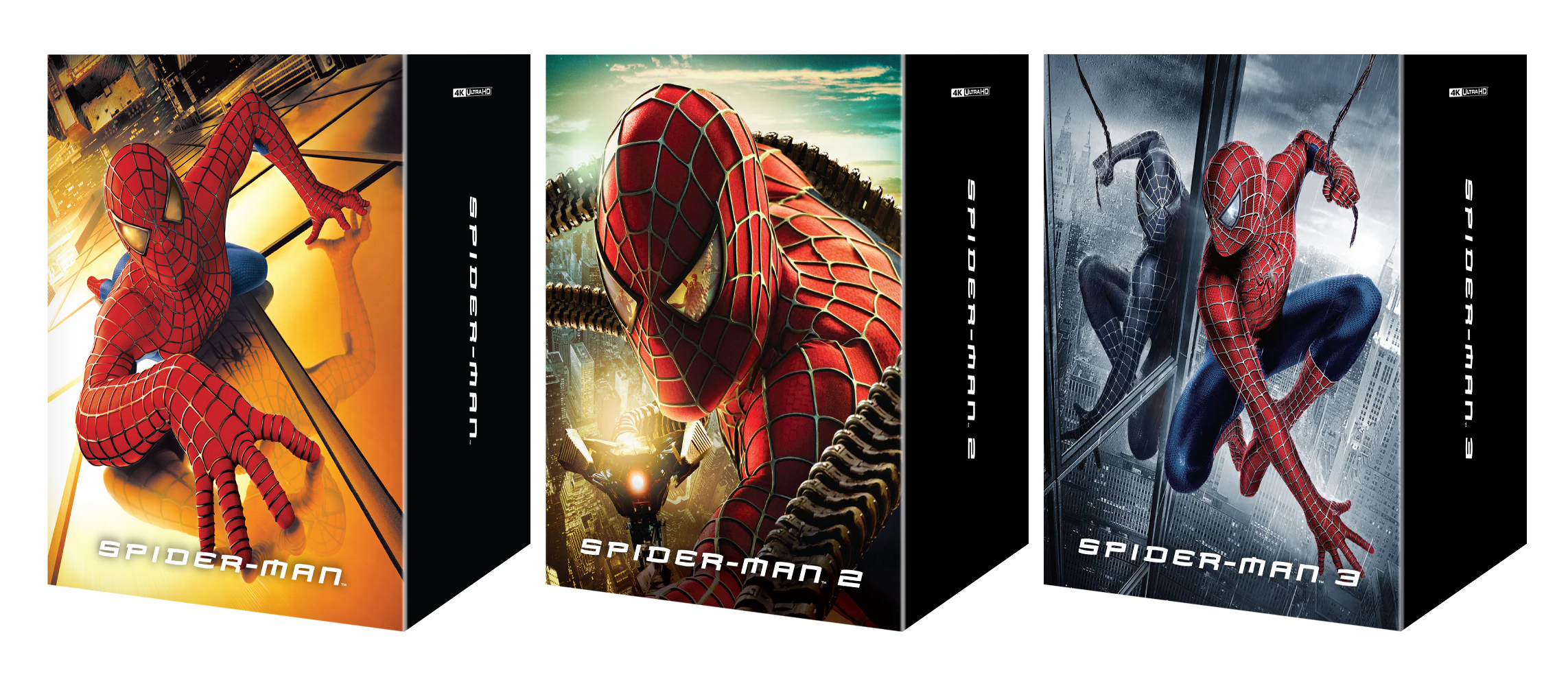 Spider-Man Trilogy 4K Blu-ray Steelbook Manta Lab Exclusive One Click Box Set Bundle *LOW NUMBER #007*- PREORDER