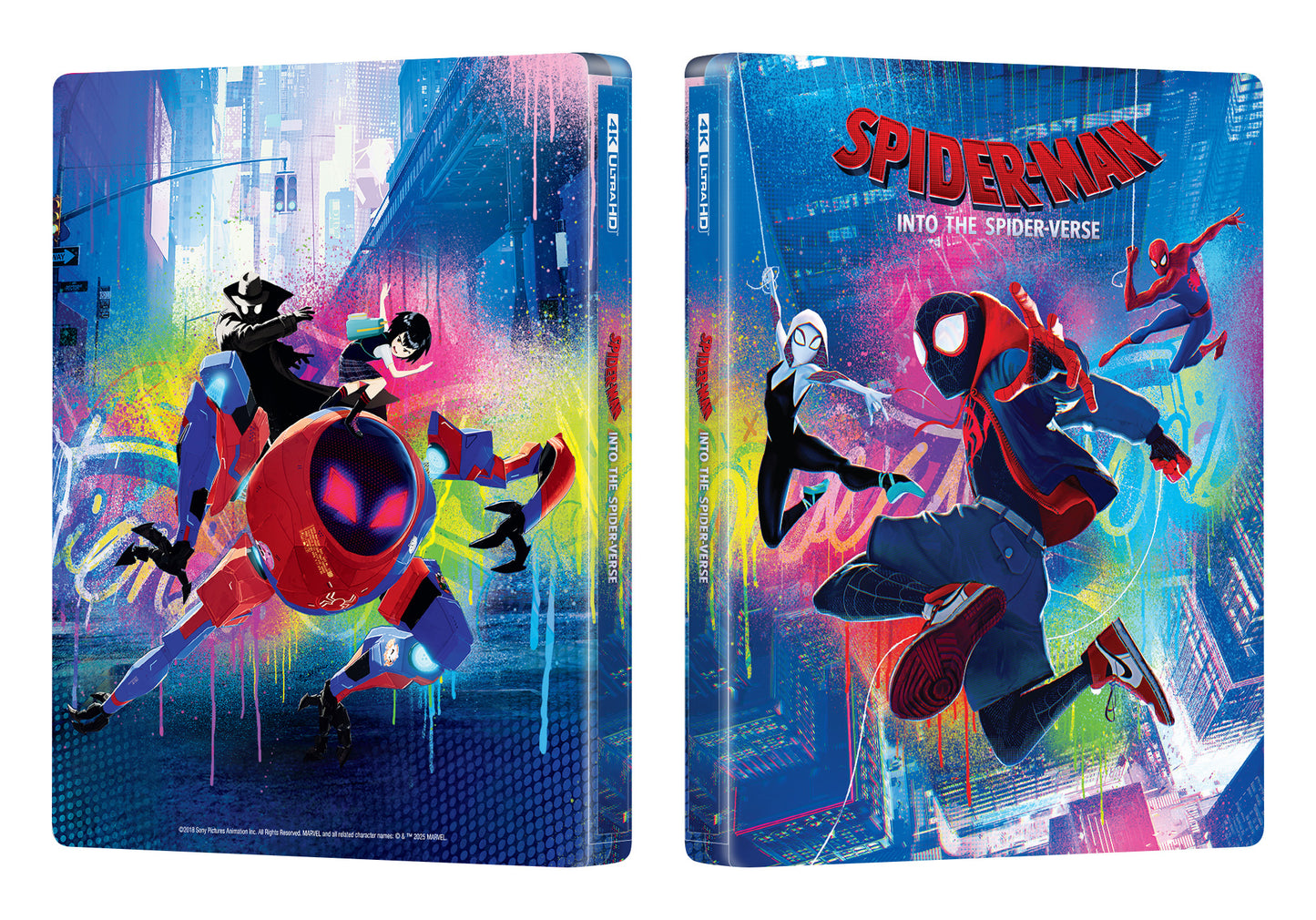 Spider-man: Into the Spider-Verse 4K Blu-ray Steelbook Manta Lab Exclusive ME#71 Double Lenticular Full Slip B - PREORDER