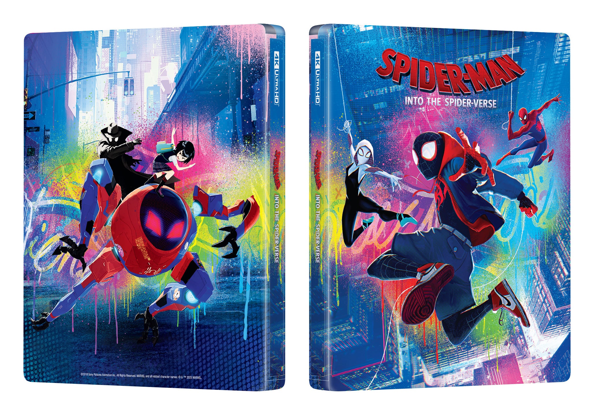 Spider-Man: New Generation Blu-ray 4K Steelbook Manta Lab Exclusive ME#71 Double Lenticulaire Full Slip B