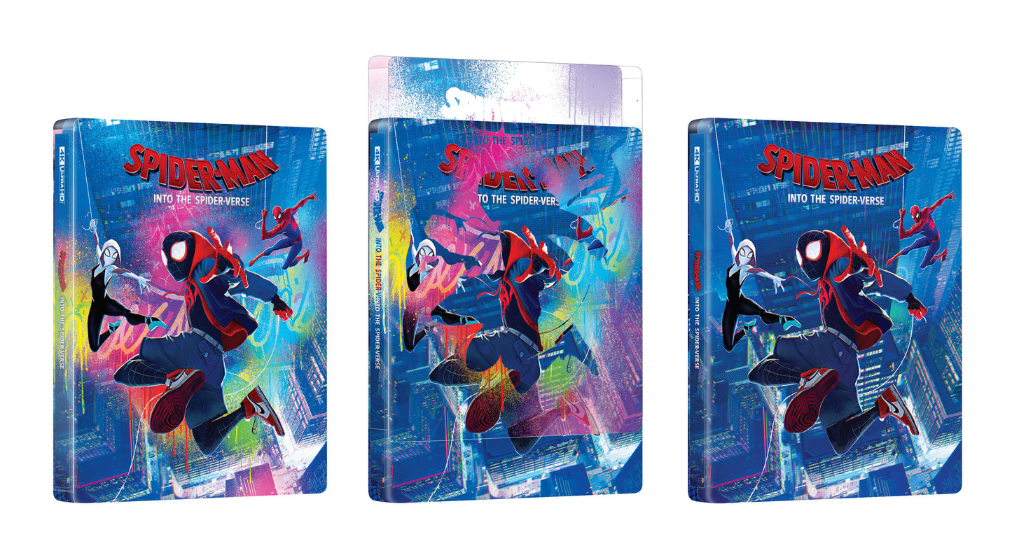 Spider-man: Into the Spider-Verse 4K Blu-ray Steelbook Manta Lab Exclusive ME#71 Double Lenticular Full Slip B - PREORDER