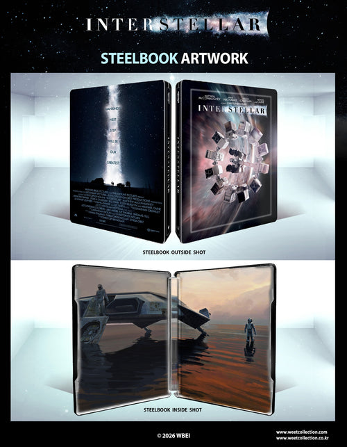 Interstellar 4K + Blu-ray + Bonus Blu-ray Steelbook WeET Collection Exclusive #31 Full Slip A1 - PREORDER