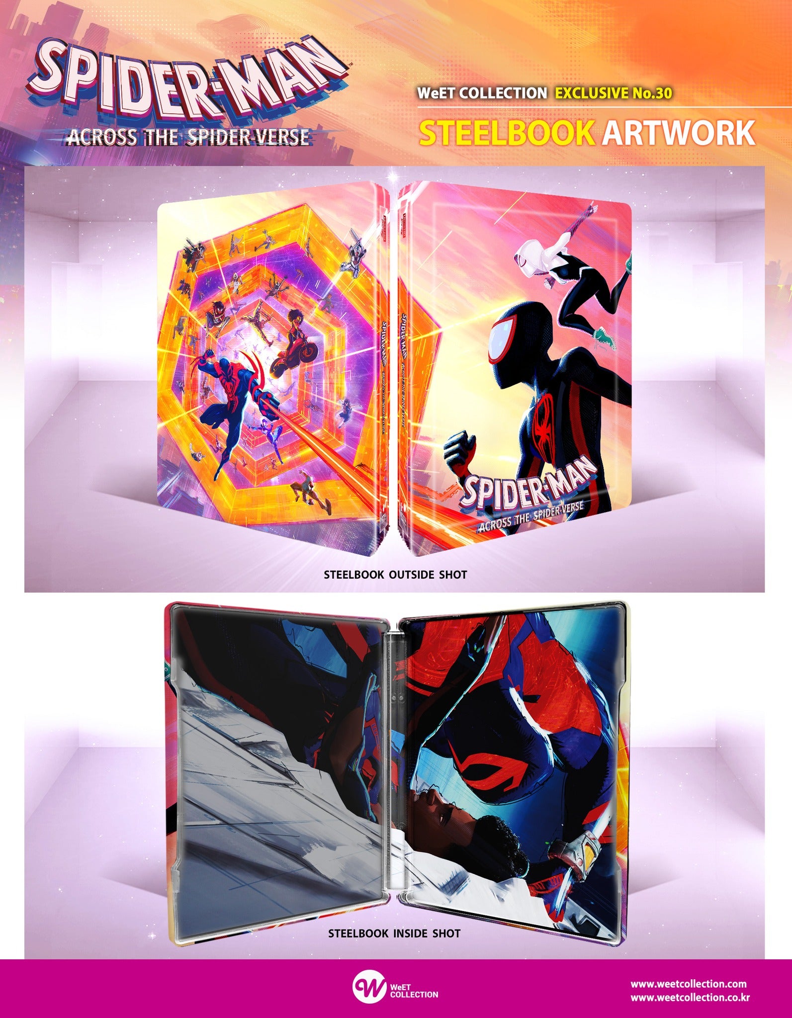 Spider-Man : Across the Spider-Verse 4K Blu-ray Steelbook WeET Collection Exclusive #30 Full Slip A1 - PREORDER