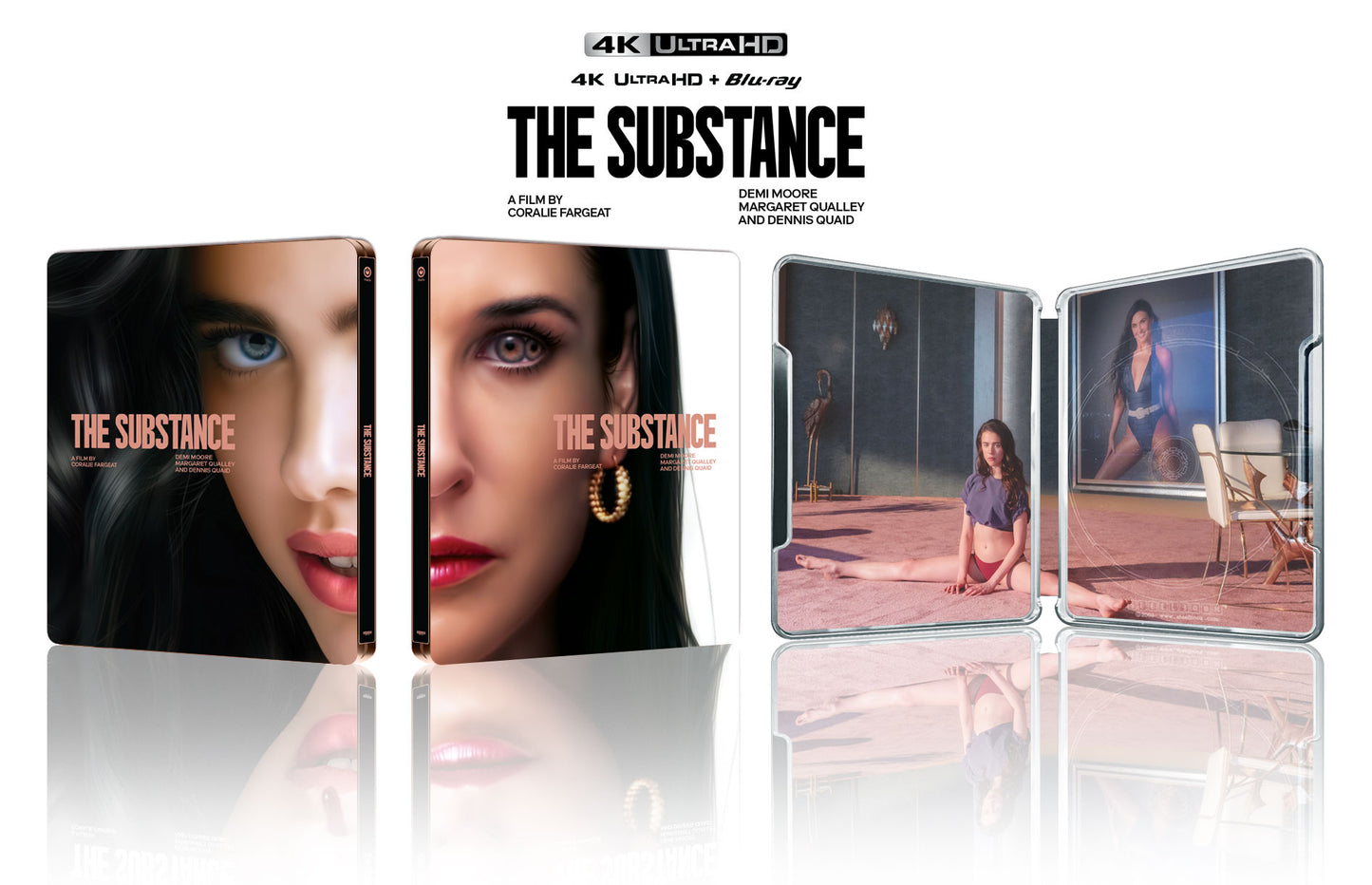 The Substance 4K Blu-ray Steelbook TheOn KimchiDVD Exclusive #44 Lenticular Full Slip B - PREORDER