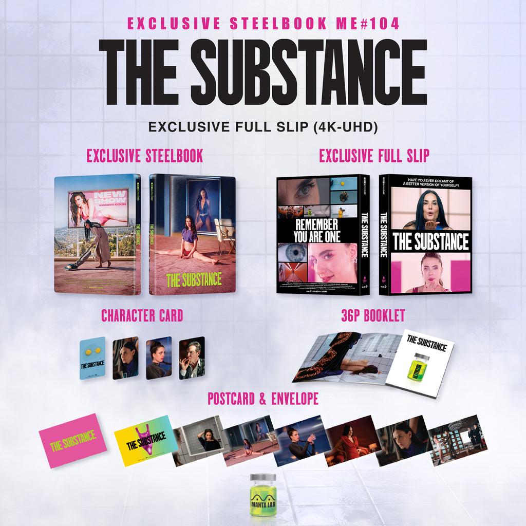 The Substance 4K Blu-ray Steelbook Manta Lab Exclusive ME#104 Full Slip - PREORDER