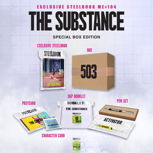 The Substance 4K Blu-ray Steelbook Manta Lab Exclusive ME#104 Special Box - PREORDER
