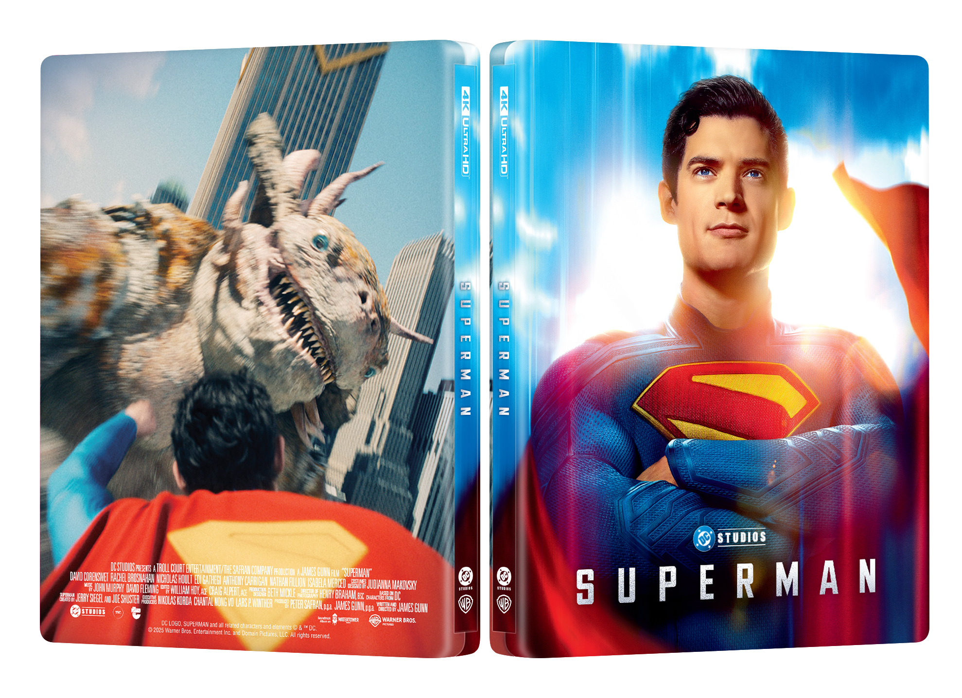 Superman 4K Blu-ray Steelbook Manta Lab Exclusive ME#96 Double Lenticulaire Full Slip B - PRÉCOMMANDE