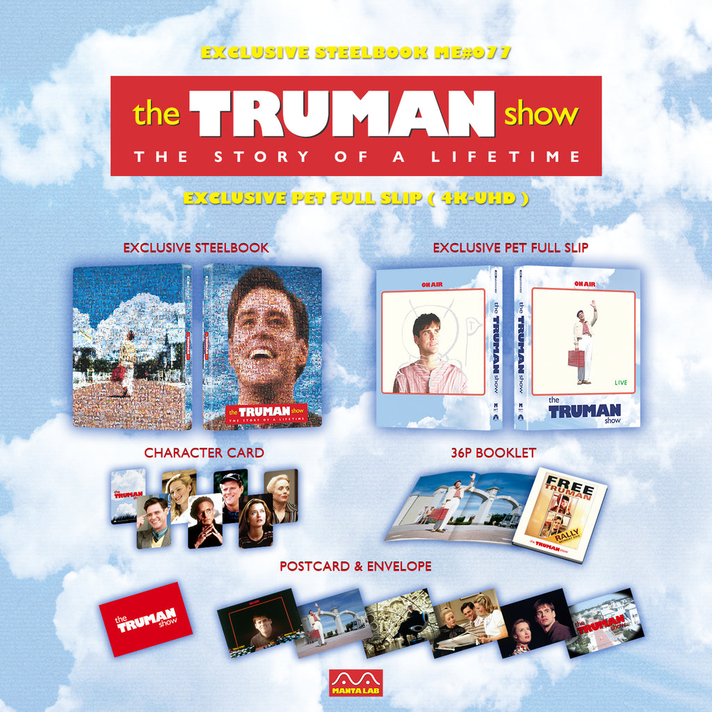 The Truman Show 4K Blu-ray Steelbook Manta Lab Exclusive ME#77 Full Slip (PET)