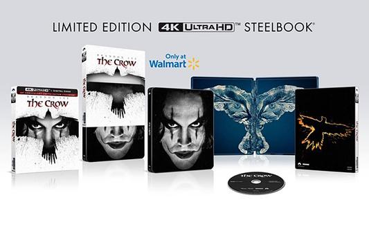 The Crow  Steelbook (Walmart Exclusive) (4K UHD + Blu-ray + Digital Copy)