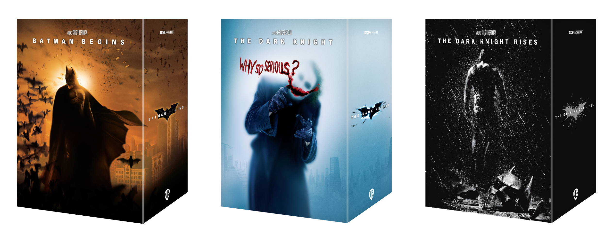 The Dark Knight Trilogy 4K Blu-ray Steelbook Manta Lab Exclusive ME#53,54,55 One Click Box Set *LOW NUMBER #007*