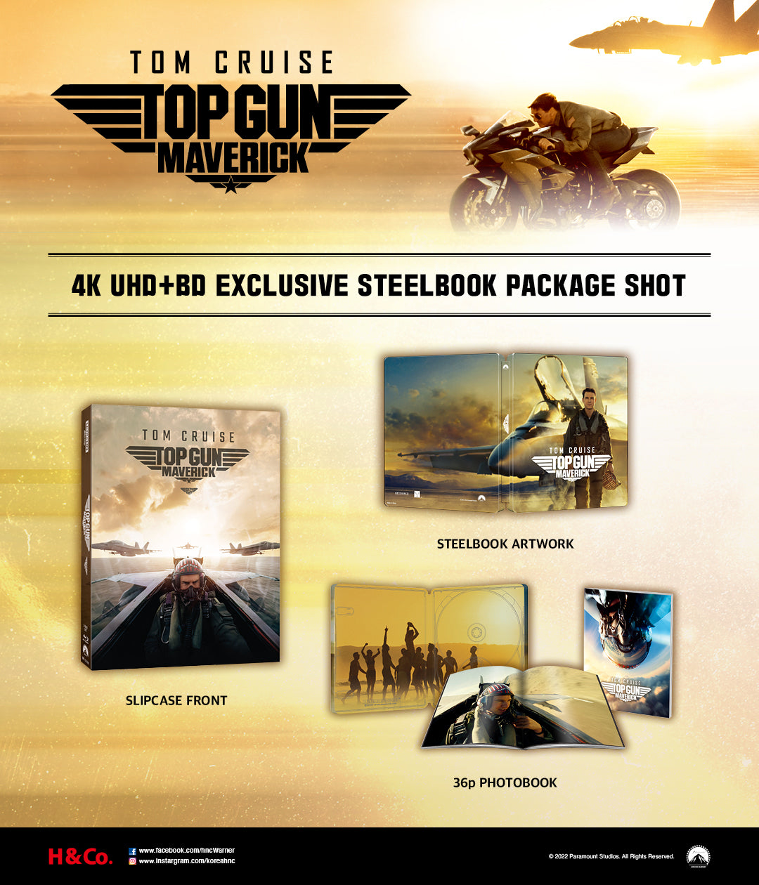 Top Gun: Maverick 4K Blu-ray Steelbook Harrison & Company HDN GB Pre-Order Full Slip