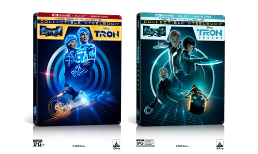 Tron & Tron Legacy 4K Ultra HD Steelbook + Blu-ray + Digital 4K  Bundle