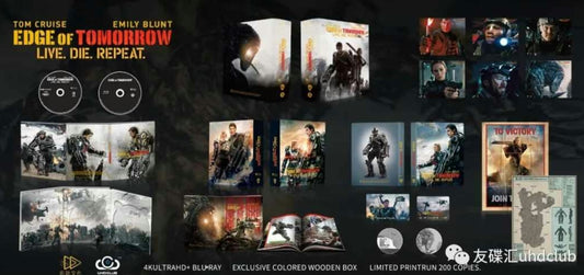 Edge Of Tomorrow 4K + (BD) Digipak Wooden Box Set UC28 UHD Club Limited Edition