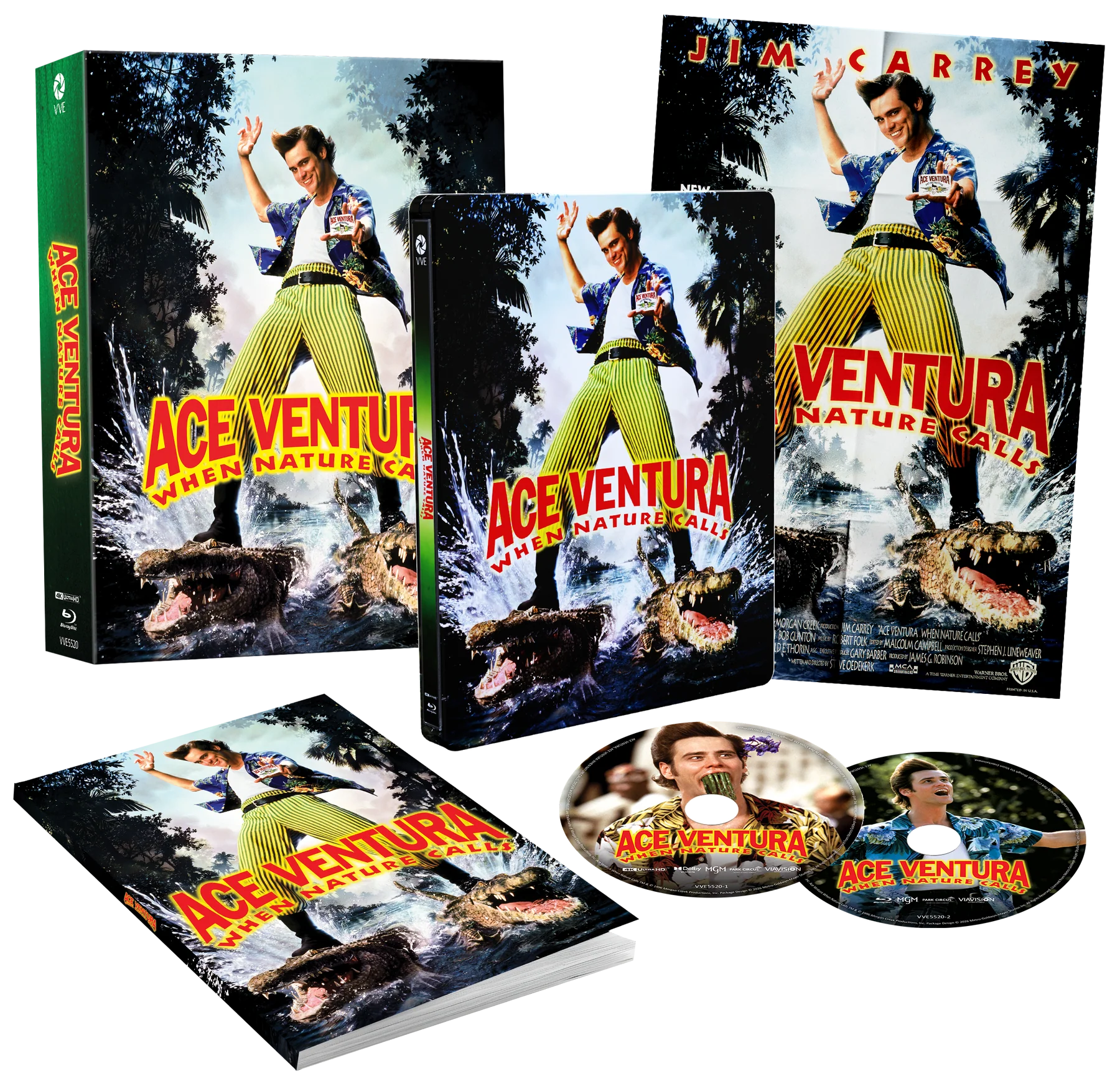 Ace Ventura: When Nature Calls (1995) 4K UHD Blu-ray Steelbook Limited Edition  Lenticular Hardcase